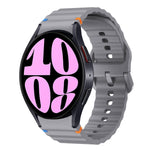 สายรัดนาฬิกาซิลิโคนลายคลื่นเย็บ สำหรับ Samsung Galaxy Watch 7 ขนาด 40 / 44 มม., สำหรับ Samsung Galaxy Watch 6 Classic, สำหรับ Samsung Galaxy Watch 6 ขนาด 40 / 44 มม., สำหรับ Samsung Galaxy Watch 5 ขนาด 40 / 44 มม.
