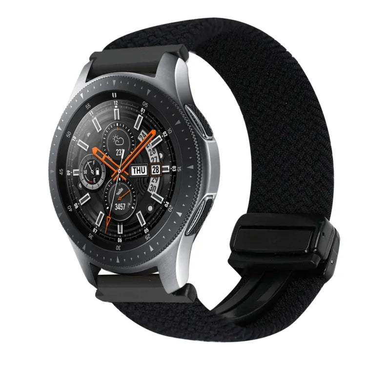 สายรัดนาฬิกาถักพร้อมหัวเข็มขัดแม่เหล็ก 22มม. สำหรับ Samsung Galaxy Gear S3 Classic, สำหรับ Samsung Galaxy Watch 46มม.
