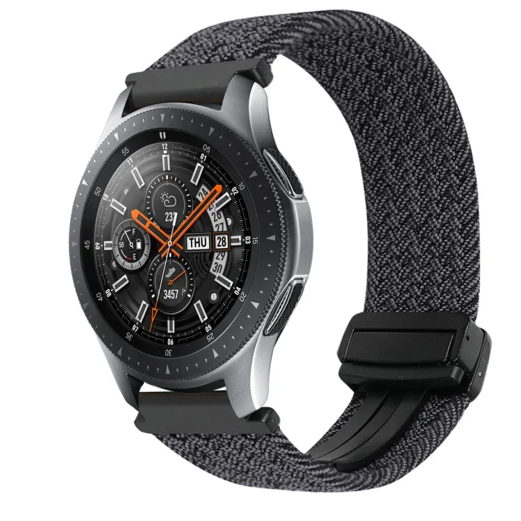สายรัดนาฬิกาถักพร้อมหัวเข็มขัดแม่เหล็ก 22มม. สำหรับ Samsung Galaxy Gear S3 Classic, สำหรับ Samsung Galaxy Watch 46มม.