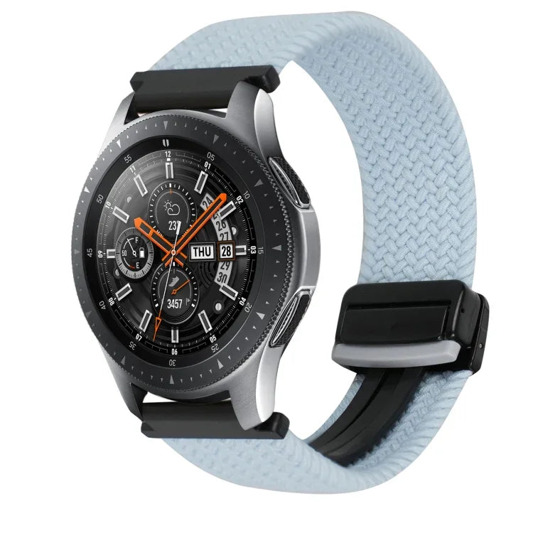 สายรัดนาฬิกาถักพร้อมหัวเข็มขัดแม่เหล็ก 22มม. สำหรับ Samsung Galaxy Gear S3 Classic, สำหรับ Samsung Galaxy Watch 46มม.
