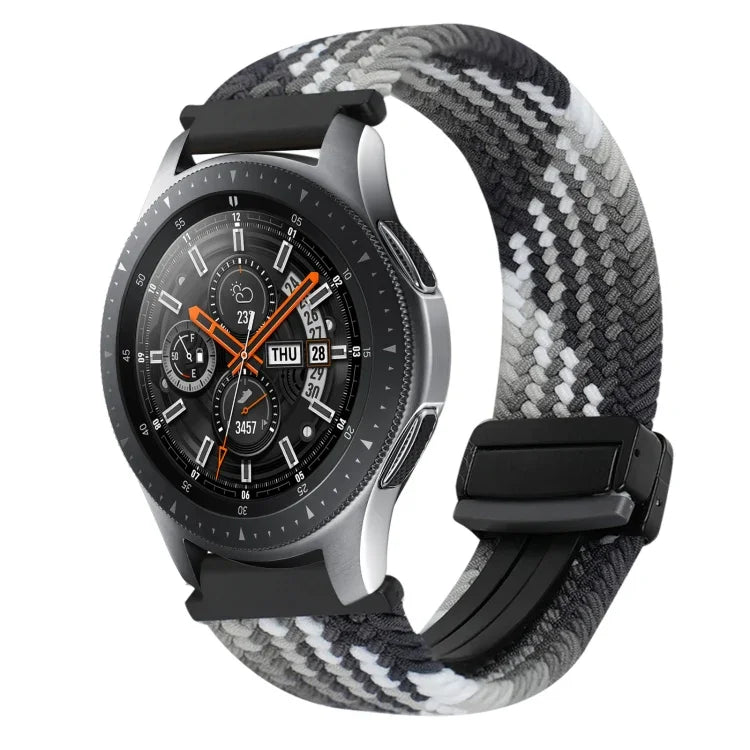 สายรัดนาฬิกาถักพร้อมหัวเข็มขัดแม่เหล็ก 22มม. สำหรับ Samsung Galaxy Gear S3 Classic, สำหรับ Samsung Galaxy Watch 46มม.