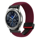 สายรัดนาฬิกาถักพร้อมหัวเข็มขัดแม่เหล็ก 22มม. สำหรับ Samsung Galaxy Gear S3 Classic, สำหรับ Samsung Galaxy Watch 46มม.