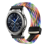 สายรัดนาฬิกาถักพร้อมหัวเข็มขัดแม่เหล็ก 22มม. สำหรับ Samsung Galaxy Gear S3 Classic, สำหรับ Samsung Galaxy Watch 46มม.