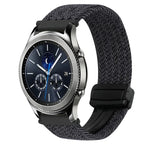 สายรัดนาฬิกาถักพร้อมหัวเข็มขัดแม่เหล็ก 22มม. สำหรับ Samsung Galaxy Gear S3 Classic, สำหรับ Samsung Galaxy Watch 46มม.