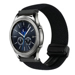 สายรัดนาฬิกาถักพร้อมหัวเข็มขัดแม่เหล็ก 22มม. สำหรับ Samsung Galaxy Gear S3 Classic, สำหรับ Samsung Galaxy Watch 46มม.