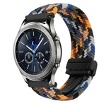 สายรัดนาฬิกาถักพร้อมหัวเข็มขัดแม่เหล็ก 22มม. สำหรับ Samsung Galaxy Gear S3 Classic, สำหรับ Samsung Galaxy Watch 46มม.
