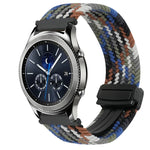 สายรัดนาฬิกาถักพร้อมหัวเข็มขัดแม่เหล็ก 22มม. สำหรับ Samsung Galaxy Gear S3 Classic, สำหรับ Samsung Galaxy Watch 46มม.