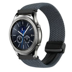สายรัดนาฬิกาถักพร้อมหัวเข็มขัดแม่เหล็ก 22มม. สำหรับ Samsung Galaxy Gear S3 Classic, สำหรับ Samsung Galaxy Watch 46มม.