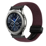 สายรัดนาฬิกาถักพร้อมหัวเข็มขัดแม่เหล็ก 22มม. สำหรับ Samsung Galaxy Gear S3 Classic, สำหรับ Samsung Galaxy Watch 46มม.