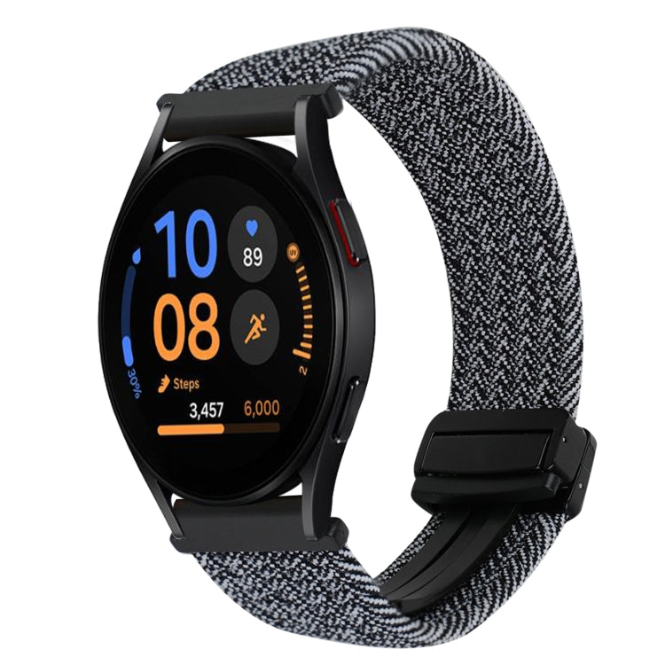สายรัดนาฬิกาถักพร้อมหัวเข็มขัดแม่เหล็ก 20mm สำหรับ Samsung Galaxy Watch FE 40mm, สำหรับ Samsung Galaxy Watch 6 Classic