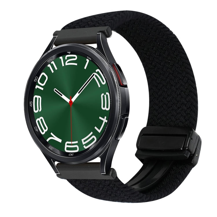 สายรัดนาฬิกาถักพร้อมหัวเข็มขัดแม่เหล็ก 20mm สำหรับ Samsung Galaxy Watch FE 40mm, สำหรับ Samsung Galaxy Watch 6 Classic