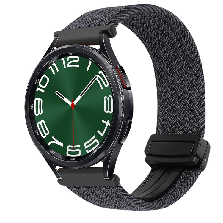สายรัดนาฬิกาถักพร้อมหัวเข็มขัดแม่เหล็ก 20mm สำหรับ Samsung Galaxy Watch FE 40mm, สำหรับ Samsung Galaxy Watch 6 Classic