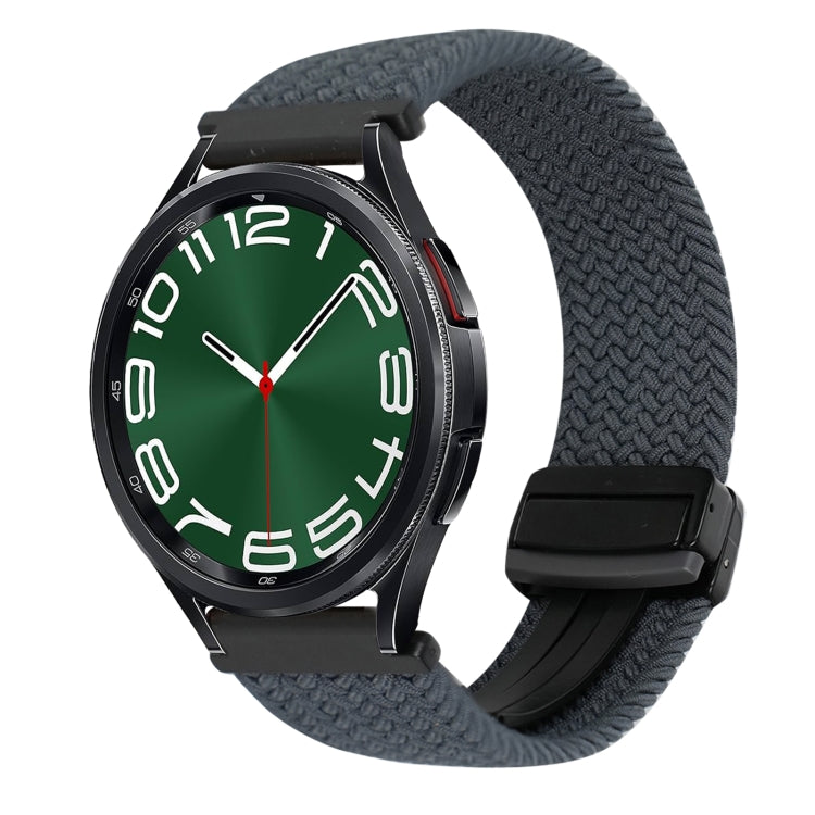สายรัดนาฬิกาถักพร้อมหัวเข็มขัดแม่เหล็ก 20mm สำหรับ Samsung Galaxy Watch FE 40mm, สำหรับ Samsung Galaxy Watch 6 Classic