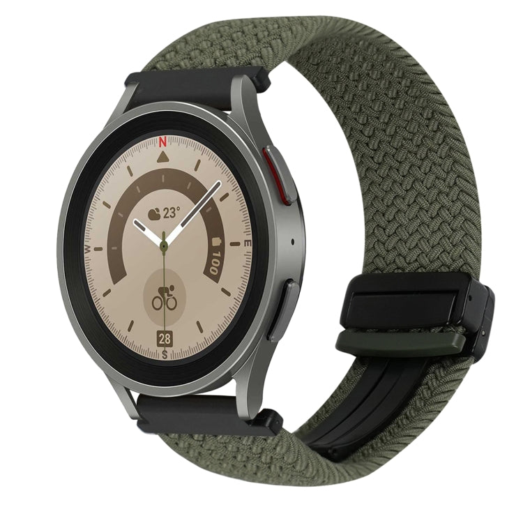 สายรัดนาฬิกาถักพร้อมหัวเข็มขัดแม่เหล็ก 20mm สำหรับ Samsung Galaxy Watch 5 Pro, สำหรับ Samsung Gear Sport