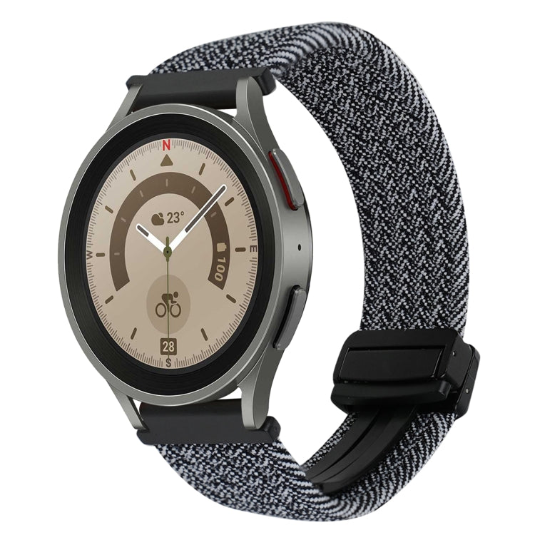 สายรัดนาฬิกาถักพร้อมหัวเข็มขัดแม่เหล็ก 20mm สำหรับ Samsung Galaxy Watch 5 Pro, สำหรับ Samsung Gear Sport