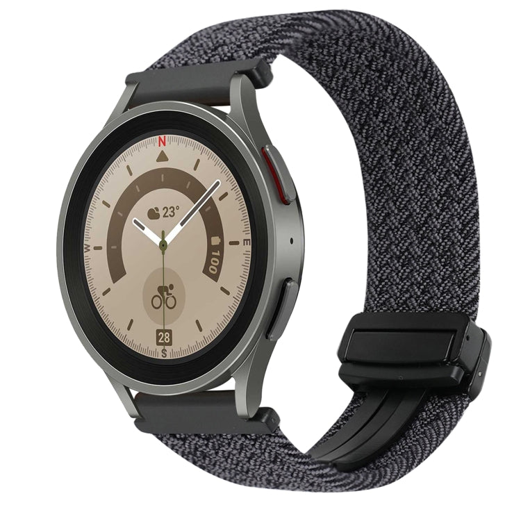สายรัดนาฬิกาถักพร้อมหัวเข็มขัดแม่เหล็ก 20mm สำหรับ Samsung Galaxy Watch 5 Pro, สำหรับ Samsung Gear Sport