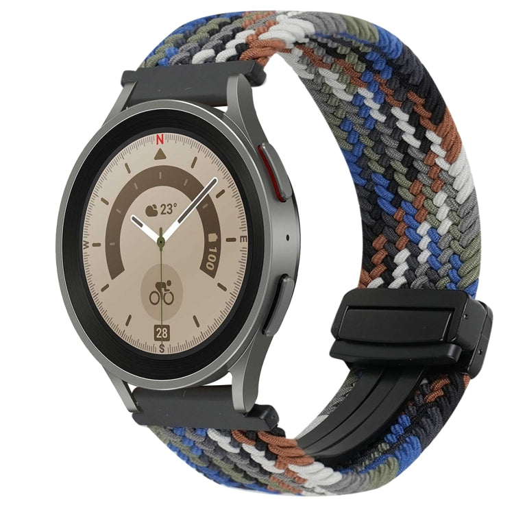 สายรัดนาฬิกาถักพร้อมหัวเข็มขัดแม่เหล็ก 20mm สำหรับ Samsung Galaxy Watch 5 Pro, สำหรับ Samsung Gear Sport