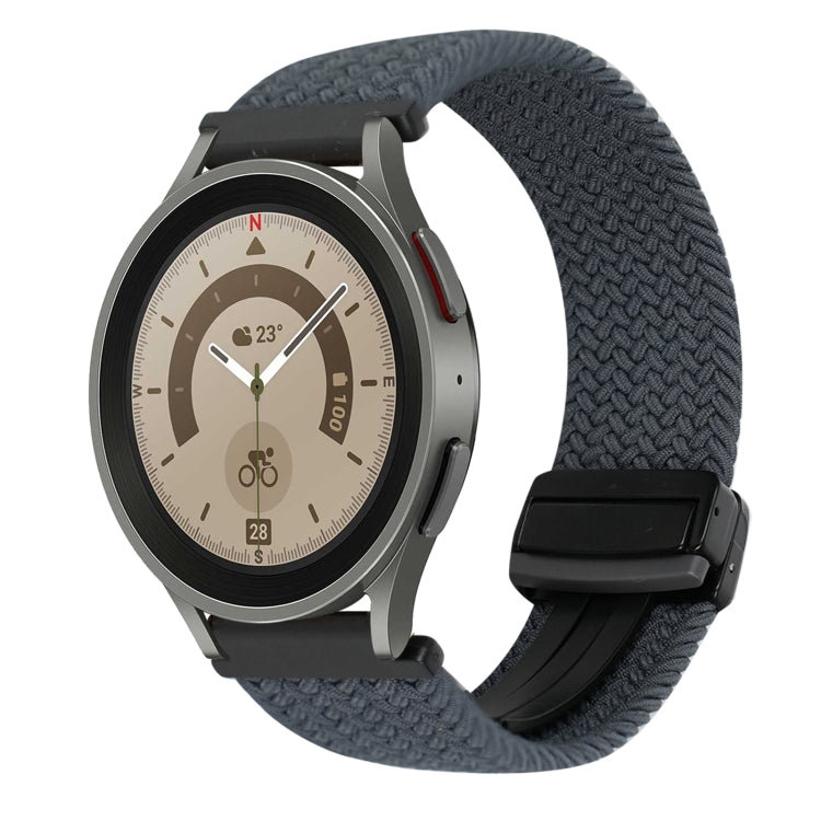 สายรัดนาฬิกาถักพร้อมหัวเข็มขัดแม่เหล็ก 20mm สำหรับ Samsung Galaxy Watch 5 Pro, สำหรับ Samsung Gear Sport