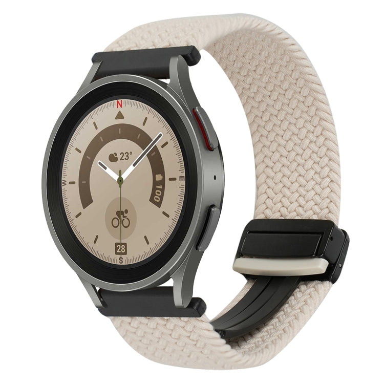 สายรัดนาฬิกาถักพร้อมหัวเข็มขัดแม่เหล็ก 20mm สำหรับ Samsung Galaxy Watch 5 Pro, สำหรับ Samsung Gear Sport