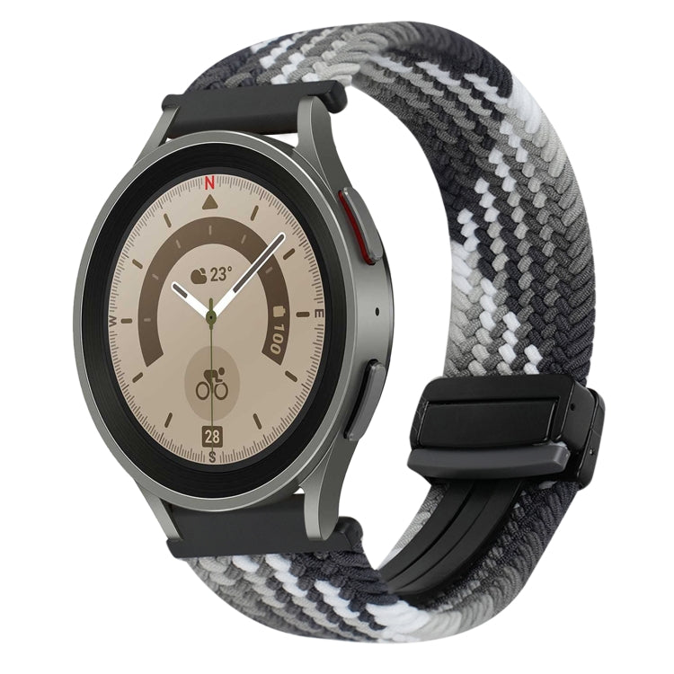 สายรัดนาฬิกาถักพร้อมหัวเข็มขัดแม่เหล็ก 20mm สำหรับ Samsung Galaxy Watch 5 Pro, สำหรับ Samsung Gear Sport