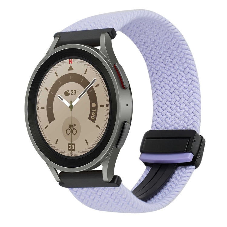 สายรัดนาฬิกาถักพร้อมหัวเข็มขัดแม่เหล็ก 20mm สำหรับ Samsung Galaxy Watch 5 Pro, สำหรับ Samsung Gear Sport