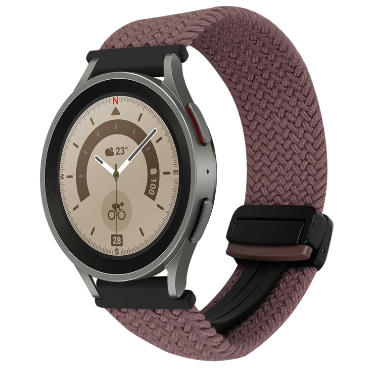 สายรัดนาฬิกาถักพร้อมหัวเข็มขัดแม่เหล็ก 20mm สำหรับ Samsung Galaxy Watch 5 Pro, สำหรับ Samsung Gear Sport