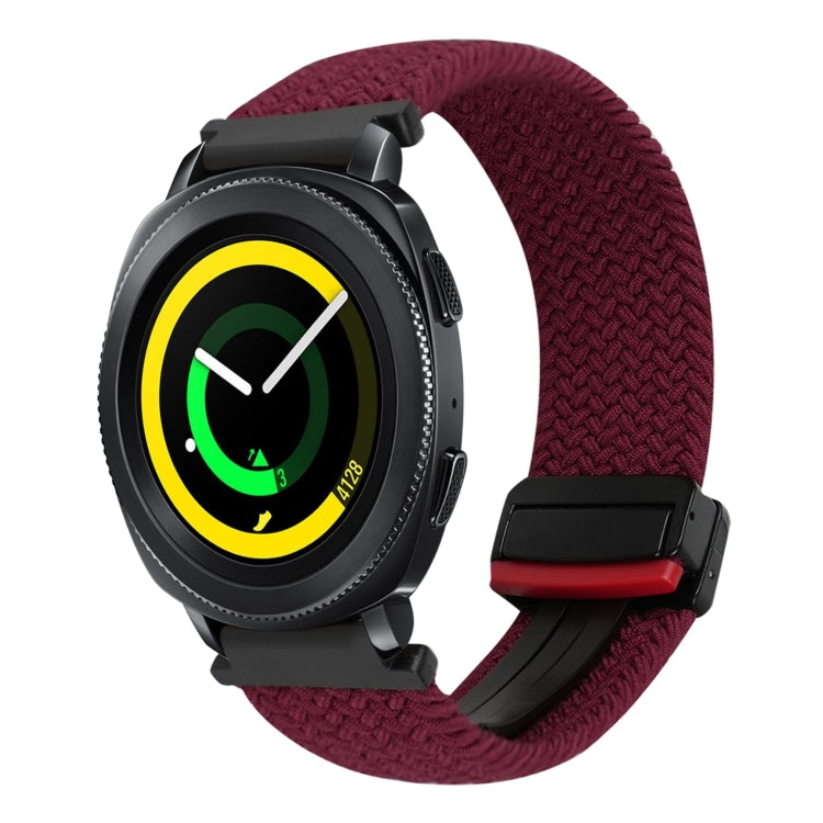 สายรัดนาฬิกาถักพร้อมหัวเข็มขัดแม่เหล็ก 20mm สำหรับ Samsung Galaxy Watch 5 Pro, สำหรับ Samsung Gear Sport