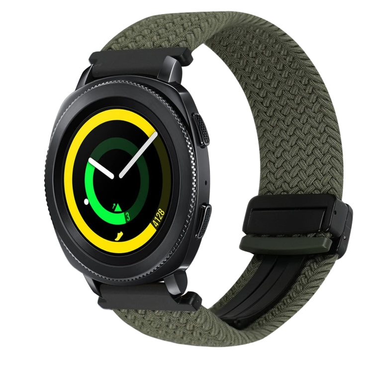สายรัดนาฬิกาถักพร้อมหัวเข็มขัดแม่เหล็ก 20mm สำหรับ Samsung Galaxy Watch 5 Pro, สำหรับ Samsung Gear Sport