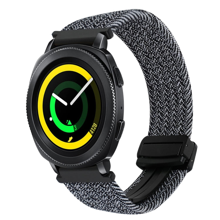 สายรัดนาฬิกาถักพร้อมหัวเข็มขัดแม่เหล็ก 20mm สำหรับ Samsung Galaxy Watch 5 Pro, สำหรับ Samsung Gear Sport