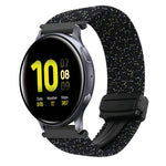 สายรัดนาฬิกาถักพร้อมหัวเข็มขัดแม่เหล็กขนาด 20 มม. สำหรับ Samsung Galaxy Watch Active 2 และ Samsung Galaxy Watch 3 41 มม.