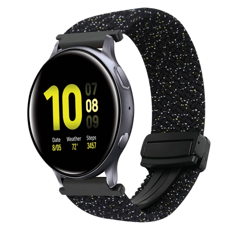 สายรัดนาฬิกาถักพร้อมหัวเข็มขัดแม่เหล็กขนาด 20 มม. สำหรับ Samsung Galaxy Watch Active 2 และ Samsung Galaxy Watch 3 41 มม.