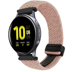 สายรัดนาฬิกาถักพร้อมหัวเข็มขัดแม่เหล็กขนาด 20 มม. สำหรับ Samsung Galaxy Watch Active 2 และ Samsung Galaxy Watch 3 41 มม.