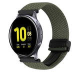 สายรัดนาฬิกาถักพร้อมหัวเข็มขัดแม่เหล็กขนาด 20 มม. สำหรับ Samsung Galaxy Watch Active 2 และ Samsung Galaxy Watch 3 41 มม.