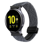 สายรัดนาฬิกาถักพร้อมหัวเข็มขัดแม่เหล็กขนาด 20 มม. สำหรับ Samsung Galaxy Watch Active 2 และ Samsung Galaxy Watch 3 41 มม.