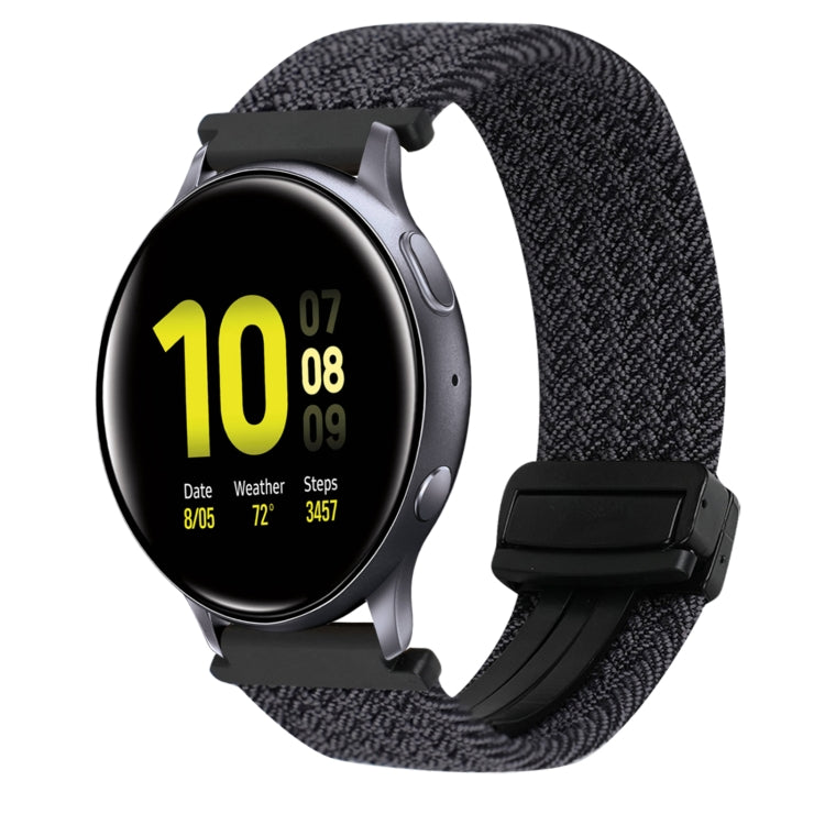 สายรัดนาฬิกาถักพร้อมหัวเข็มขัดแม่เหล็กขนาด 20 มม. สำหรับ Samsung Galaxy Watch Active 2 และ Samsung Galaxy Watch 3 41 มม.