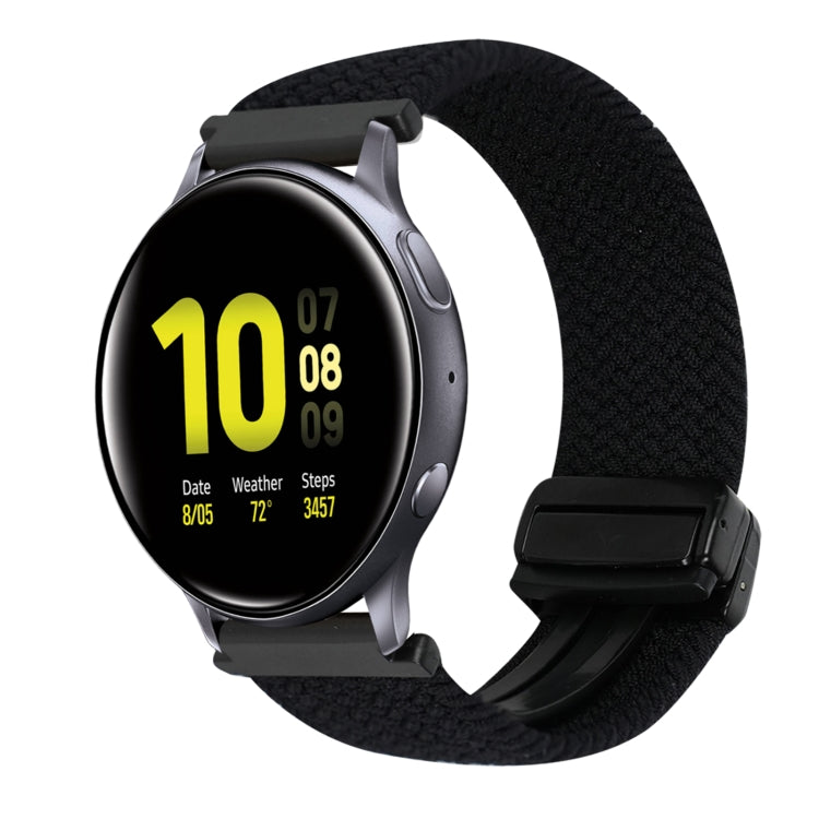 สายรัดนาฬิกาถักพร้อมหัวเข็มขัดแม่เหล็กขนาด 20 มม. สำหรับ Samsung Galaxy Watch Active 2 และ Samsung Galaxy Watch 3 41 มม.