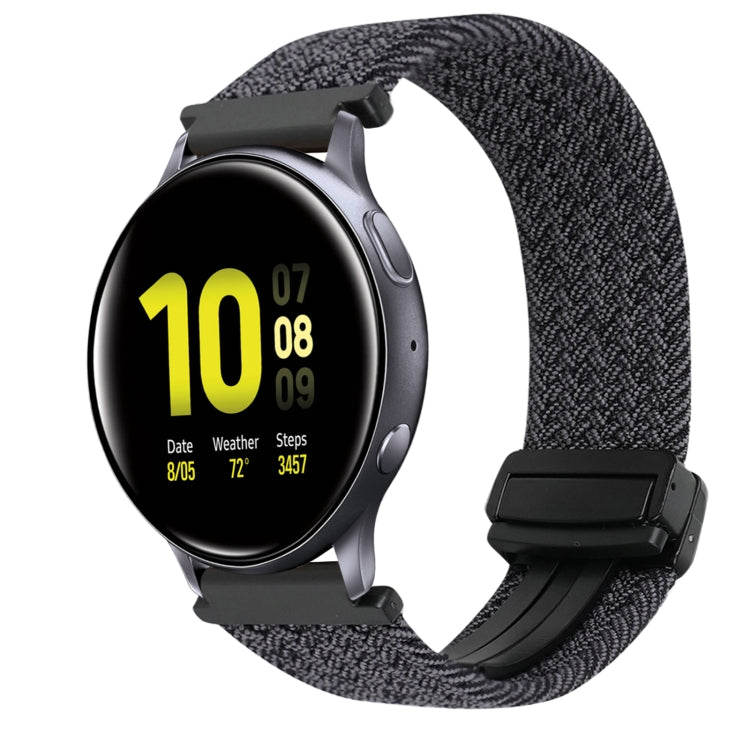 สายรัดนาฬิกาถักพร้อมหัวเข็มขัดแม่เหล็กขนาด 20 มม. สำหรับ Samsung Galaxy Watch Active 2 และ Samsung Galaxy Watch 3 41 มม.