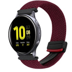 สายรัดนาฬิกาถักพร้อมหัวเข็มขัดแม่เหล็กขนาด 20 มม. สำหรับ Samsung Galaxy Watch Active 2 และ Samsung Galaxy Watch 3 41 มม.