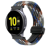 สายรัดนาฬิกาถักพร้อมหัวเข็มขัดแม่เหล็กขนาด 20 มม. สำหรับ Samsung Galaxy Watch Active 2 และ Samsung Galaxy Watch 3 41 มม.