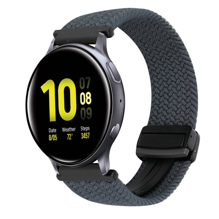 สายรัดนาฬิกาถักพร้อมหัวเข็มขัดแม่เหล็กขนาด 20 มม. สำหรับ Samsung Galaxy Watch Active 2 และ Samsung Galaxy Watch 3 41 มม.