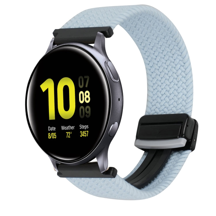 สายรัดนาฬิกาถักพร้อมหัวเข็มขัดแม่เหล็กขนาด 20 มม. สำหรับ Samsung Galaxy Watch Active 2 และ Samsung Galaxy Watch 3 41 มม.