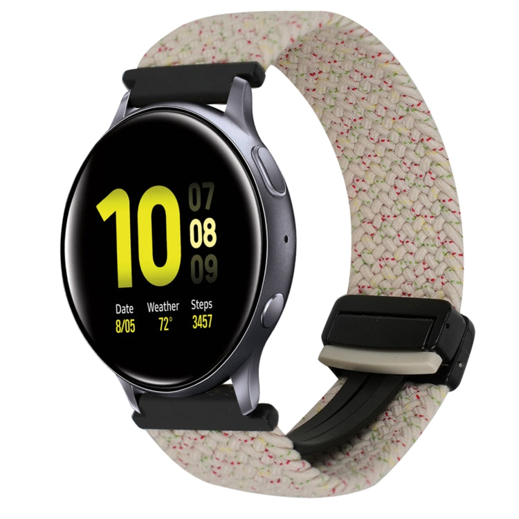 สายรัดนาฬิกาถักพร้อมหัวเข็มขัดแม่เหล็กขนาด 20 มม. สำหรับ Samsung Galaxy Watch Active 2 และ Samsung Galaxy Watch 3 41 มม.