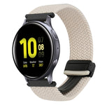 สายรัดนาฬิกาถักพร้อมหัวเข็มขัดแม่เหล็กขนาด 20 มม. สำหรับ Samsung Galaxy Watch Active 2 และ Samsung Galaxy Watch 3 41 มม.