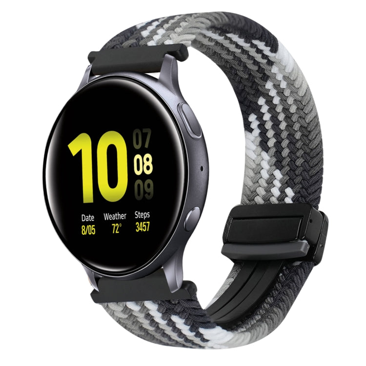 สายรัดนาฬิกาถักพร้อมหัวเข็มขัดแม่เหล็กขนาด 20 มม. สำหรับ Samsung Galaxy Watch Active 2 และ Samsung Galaxy Watch 3 41 มม.
