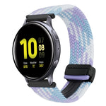 สายรัดนาฬิกาถักพร้อมหัวเข็มขัดแม่เหล็กขนาด 20 มม. สำหรับ Samsung Galaxy Watch Active 2 และ Samsung Galaxy Watch 3 41 มม.