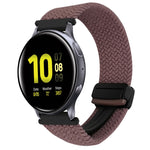 สายรัดนาฬิกาถักพร้อมหัวเข็มขัดแม่เหล็กขนาด 20 มม. สำหรับ Samsung Galaxy Watch Active 2 และ Samsung Galaxy Watch 3 41 มม.