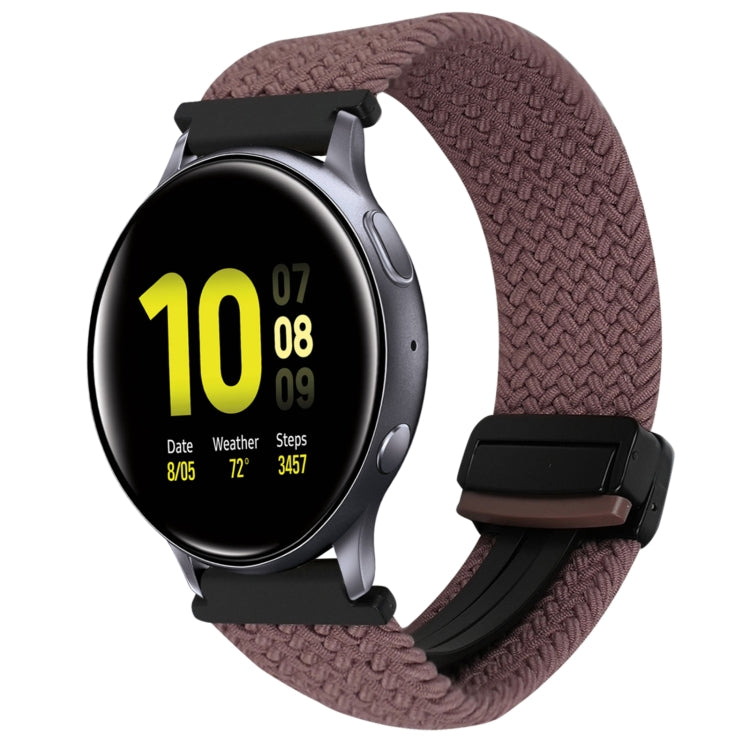 สายรัดนาฬิกาถักพร้อมหัวเข็มขัดแม่เหล็กขนาด 20 มม. สำหรับ Samsung Galaxy Watch Active 2 และ Samsung Galaxy Watch 3 41 มม.