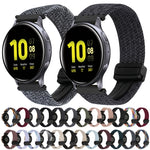สายรัดนาฬิกาถักพร้อมหัวเข็มขัดแม่เหล็กขนาด 20 มม. สำหรับ Samsung Galaxy Watch Active 2 และ Samsung Galaxy Watch 3 41 มม.