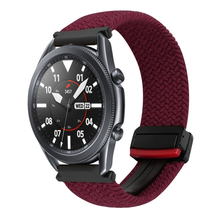สายรัดนาฬิกาถักพร้อมหัวเข็มขัดแม่เหล็กขนาด 20 มม. สำหรับ Samsung Galaxy Watch Active 2 และ Samsung Galaxy Watch 3 41 มม.