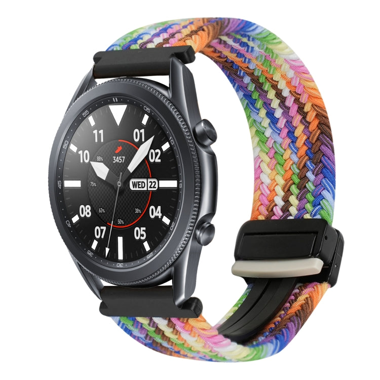 สายรัดนาฬิกาถักพร้อมหัวเข็มขัดแม่เหล็กขนาด 20 มม. สำหรับ Samsung Galaxy Watch Active 2 และ Samsung Galaxy Watch 3 41 มม.